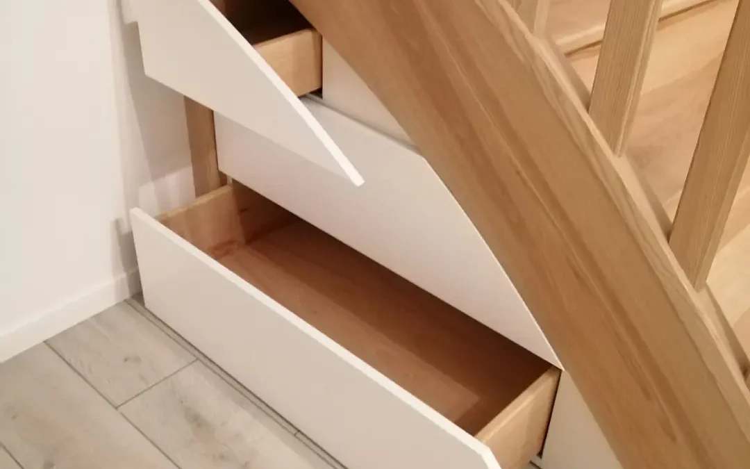 Fabrication d’un agencement sous escalier